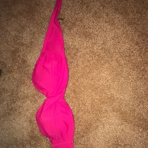 pink strapless pushup victoria Secret bathingsuite